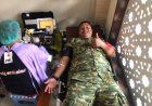 Aksi  Donor Darah Warnai HUT PPDI Padang  Sambian  Raya ke -47